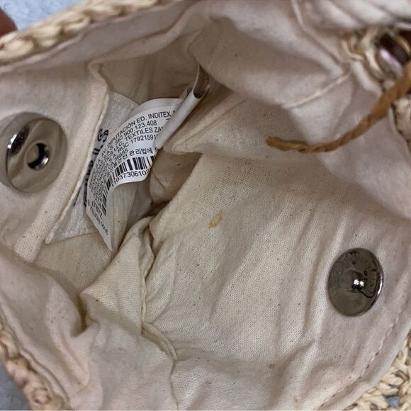 Zara/H&M  Girls Beige Straw Bag & Hat(6-8yrs) - Picture 8 of 8